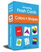 Amazing Flash Cards Colors & Shapes: Early Development of Preschool Toddler (55 Cards) by Wonder House Books [Card Book]