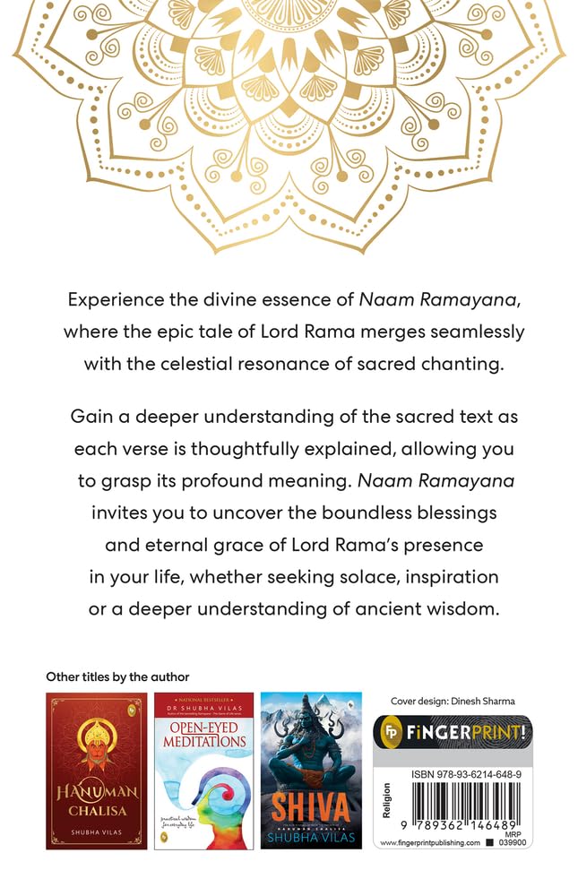 Naam Ramayana: Sacred Chants of Lord Rama by Shubha Vilas [PAPER BACK] - versoz.com