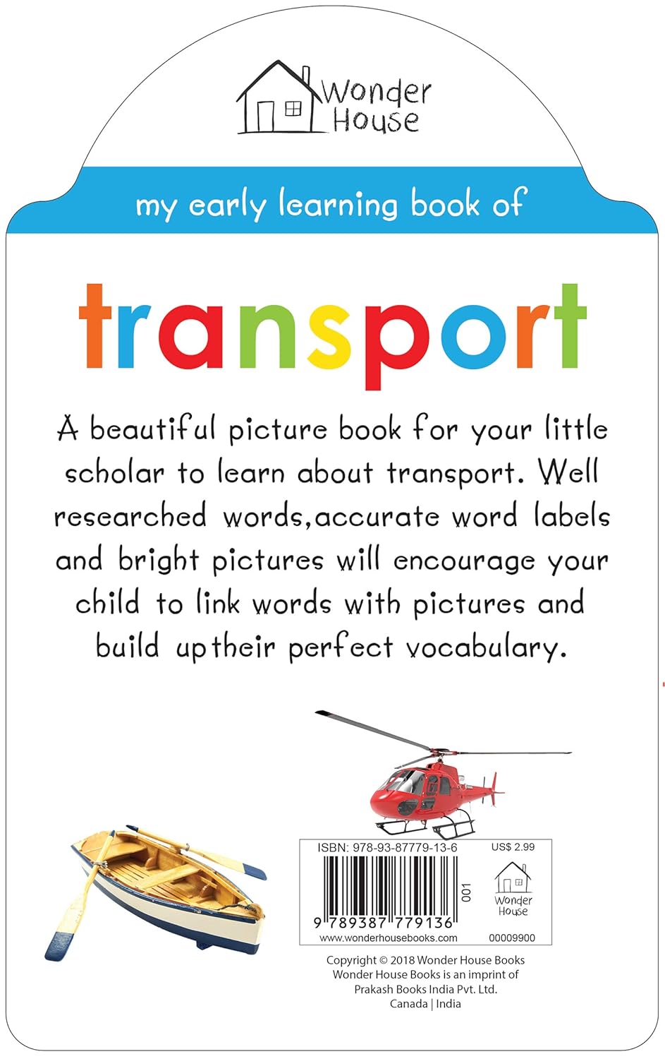 My Early Learning Book of Transport: Attractive Shape Board Books For Kids by Wonder House Books [Board Book]