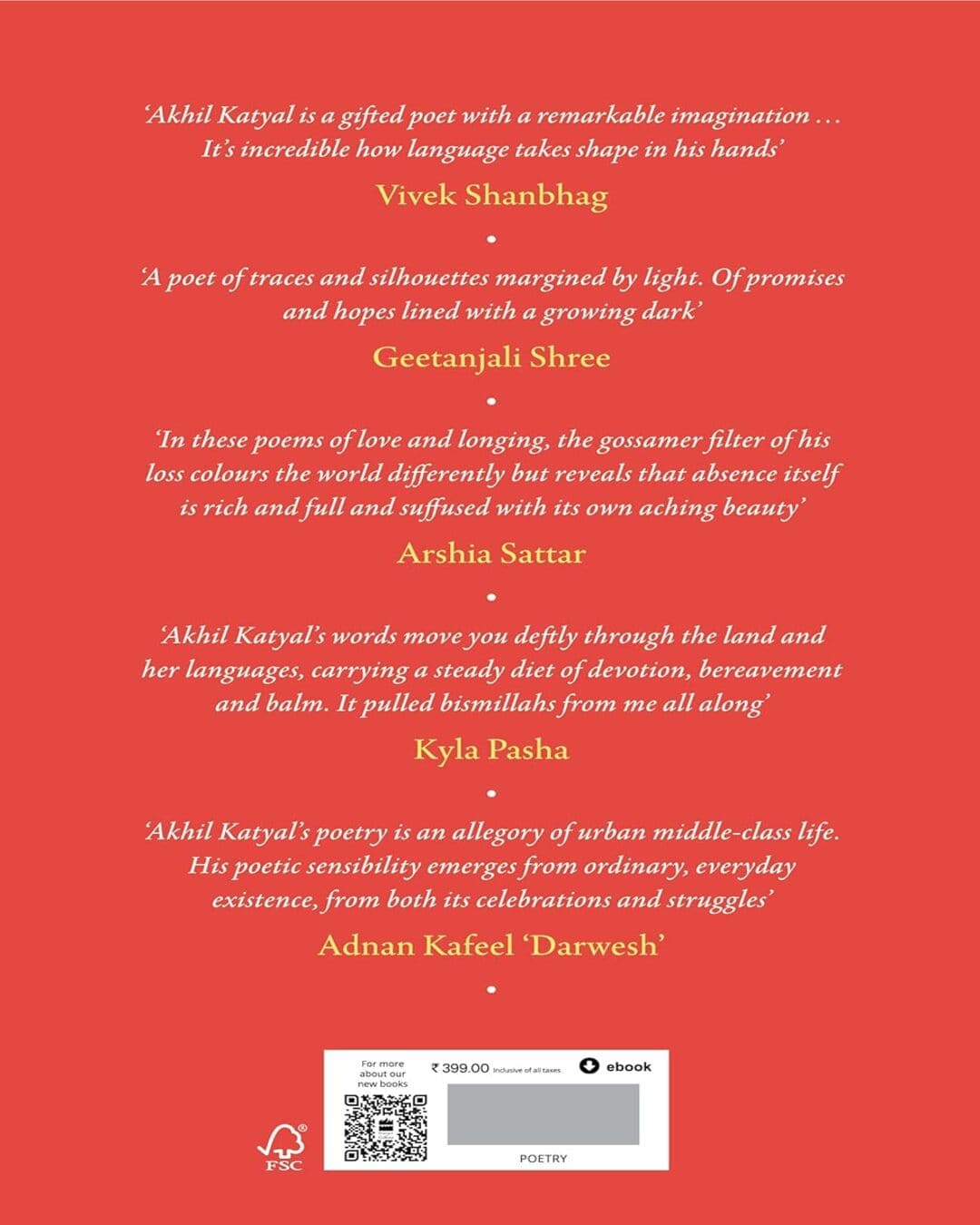 The Last Time I Saw You : Poems by Akhil Katyal [Paperback] - versoz.com