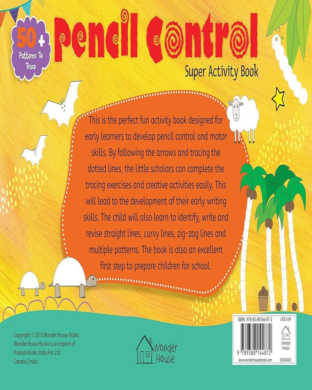 Pencil Control Super Activity Book : Activity Book for children by Wonder House Books [Paperback]