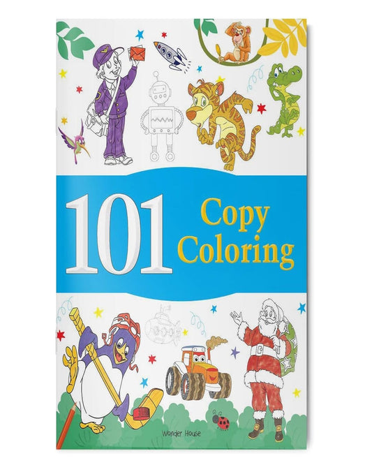 101 Copy Coloring: Fun Activity Book For Children [Paperback]