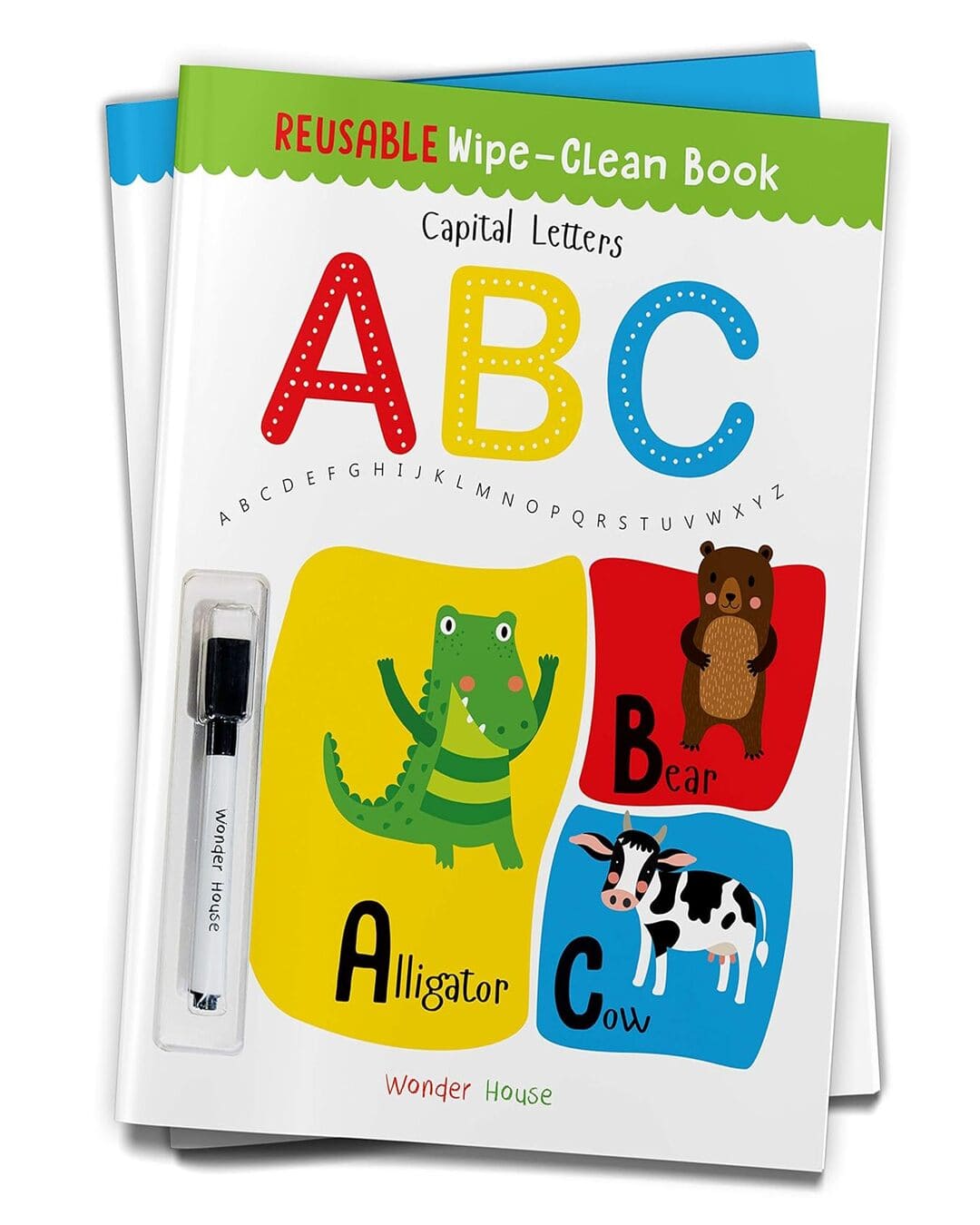 Reusable Wipe And Clean Book - Capital Letters : Write And Practice Capital Letters by Wonder House Books [PAPER BACK] - versoz.com