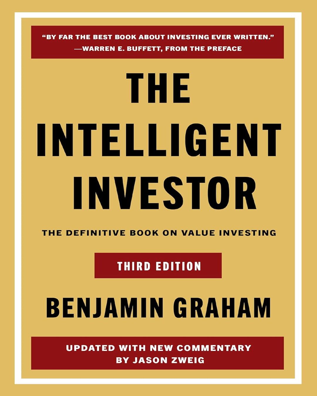 The Intelligent Investor : The Definitive Book on Value Investing (Third Edition) by Benjamin Graham, Jason Zweig [Hardcover] - versoz.com