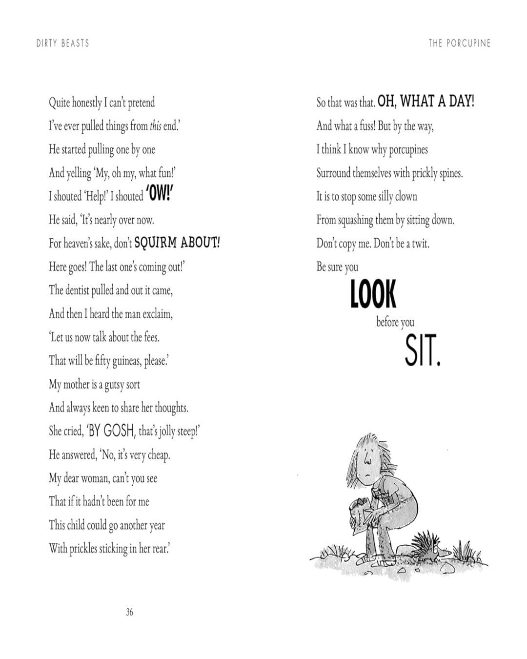 Dirty Beasts by Dahl, Roald [Paperback]