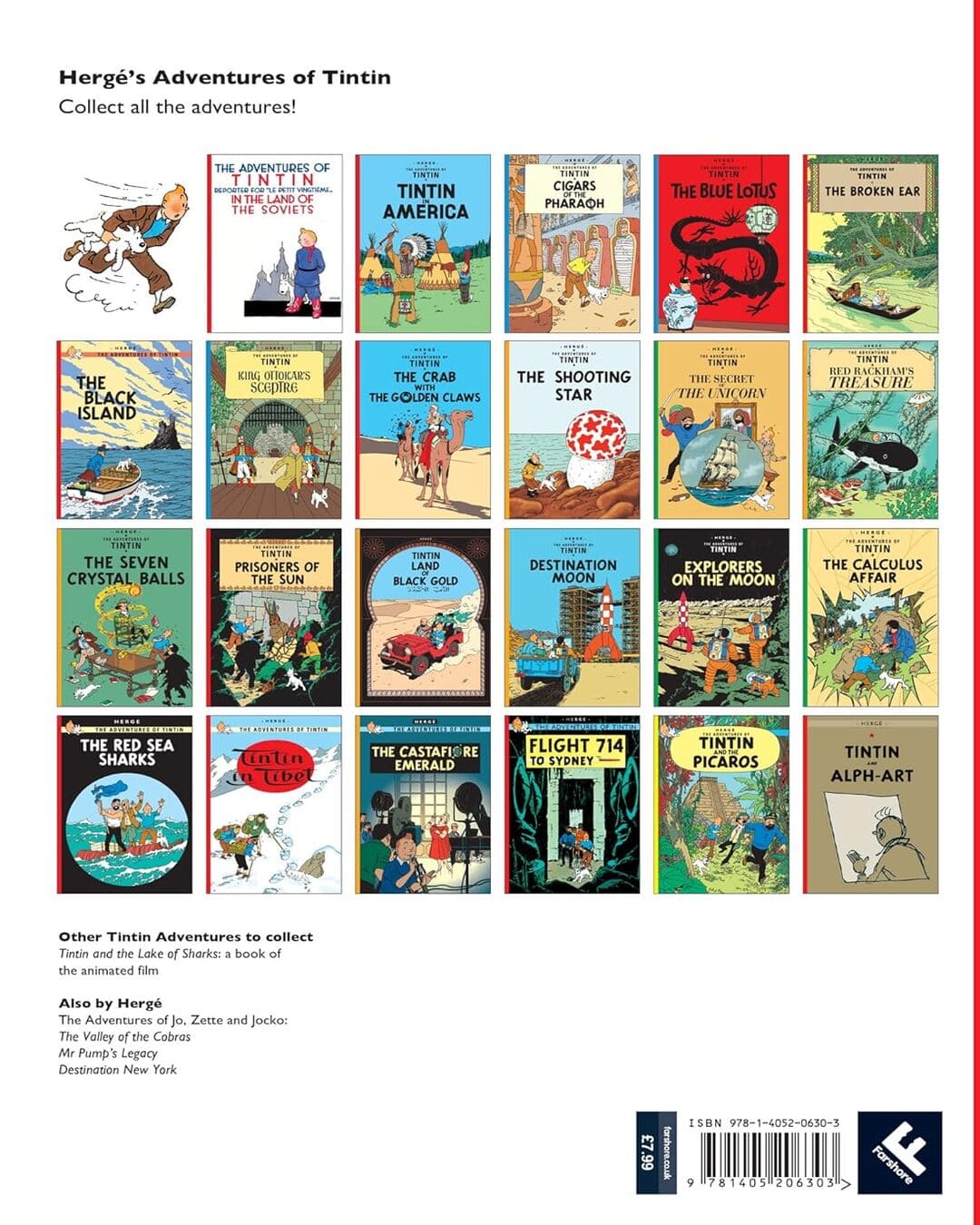 Tintin Red Sea Sharks Pb - 6 by Herge [Paperback] - versoz.com
