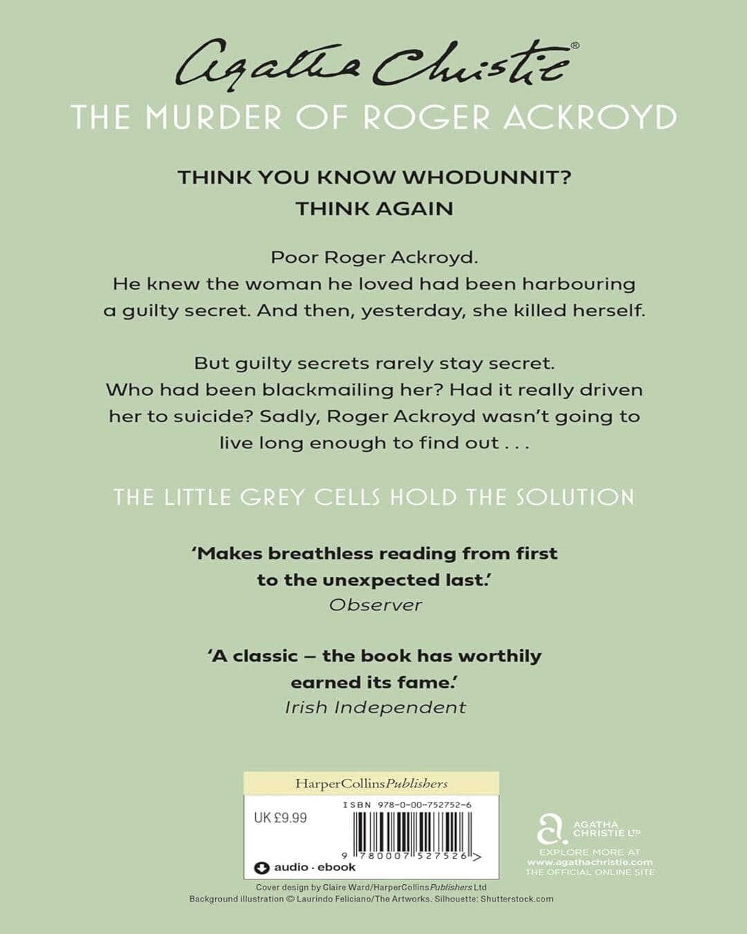 The Murder of Roger Ackroyd by Agatha Christie [Paperback]
