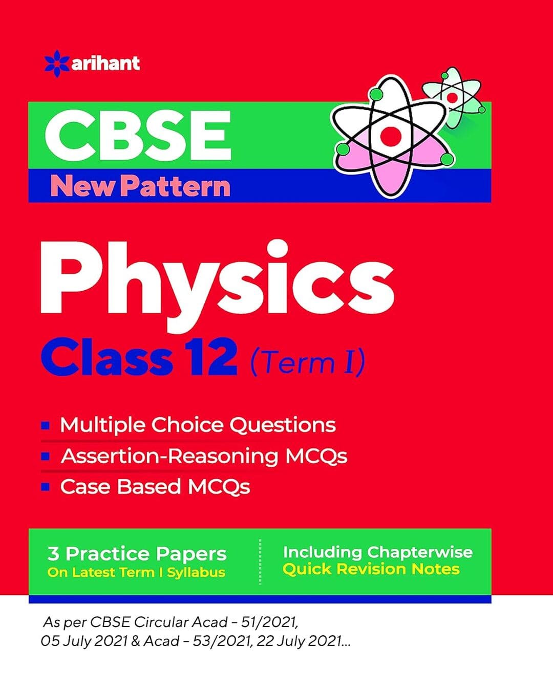 CBSE New Pattern Physics Class 12 For 2021-22 Exam (Mcqs Based Book For Term 1) by Naman Jain [Paperback] - versoz.com