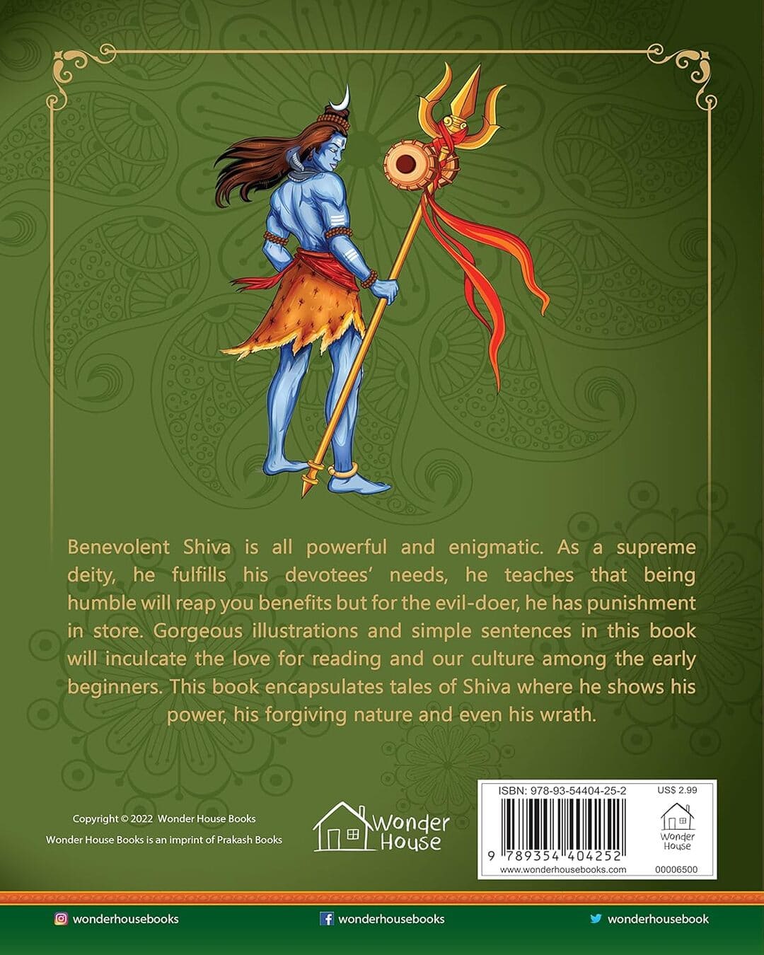 Tales From Shiva For Children: Indian Mythology by Wonder House Books [Paperback]