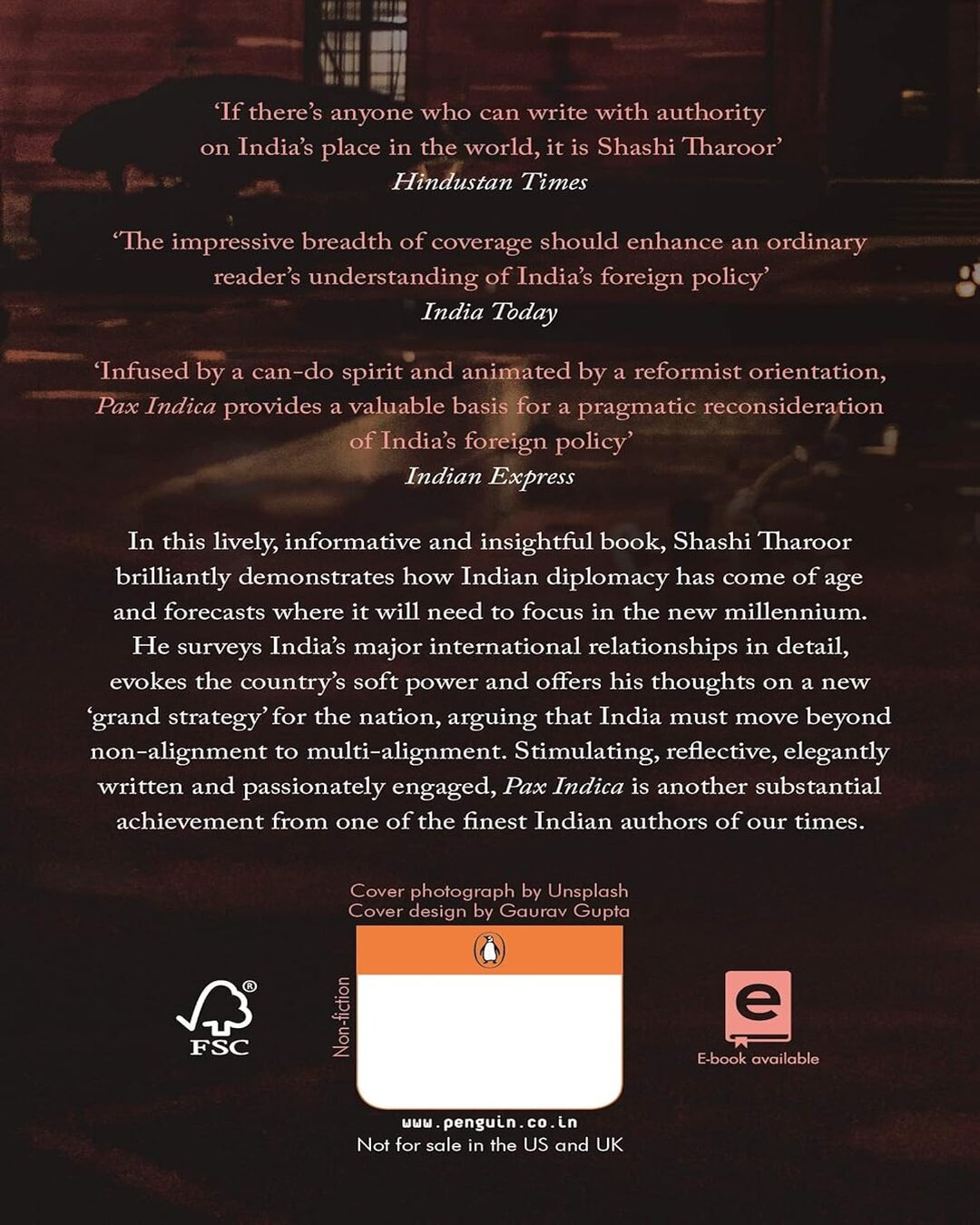 Pax Indica: India And The World Of The Twenty-First Century by Shashi Tharoor [Paperback] - versoz.com