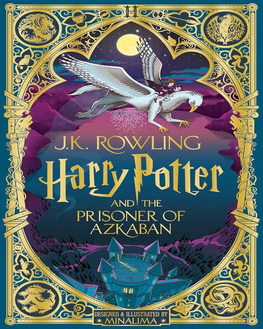 Harry Potter And The Prisoner Of Azkaban: Minalima Edition by J K Rowling [Hardcover] - versoz.com