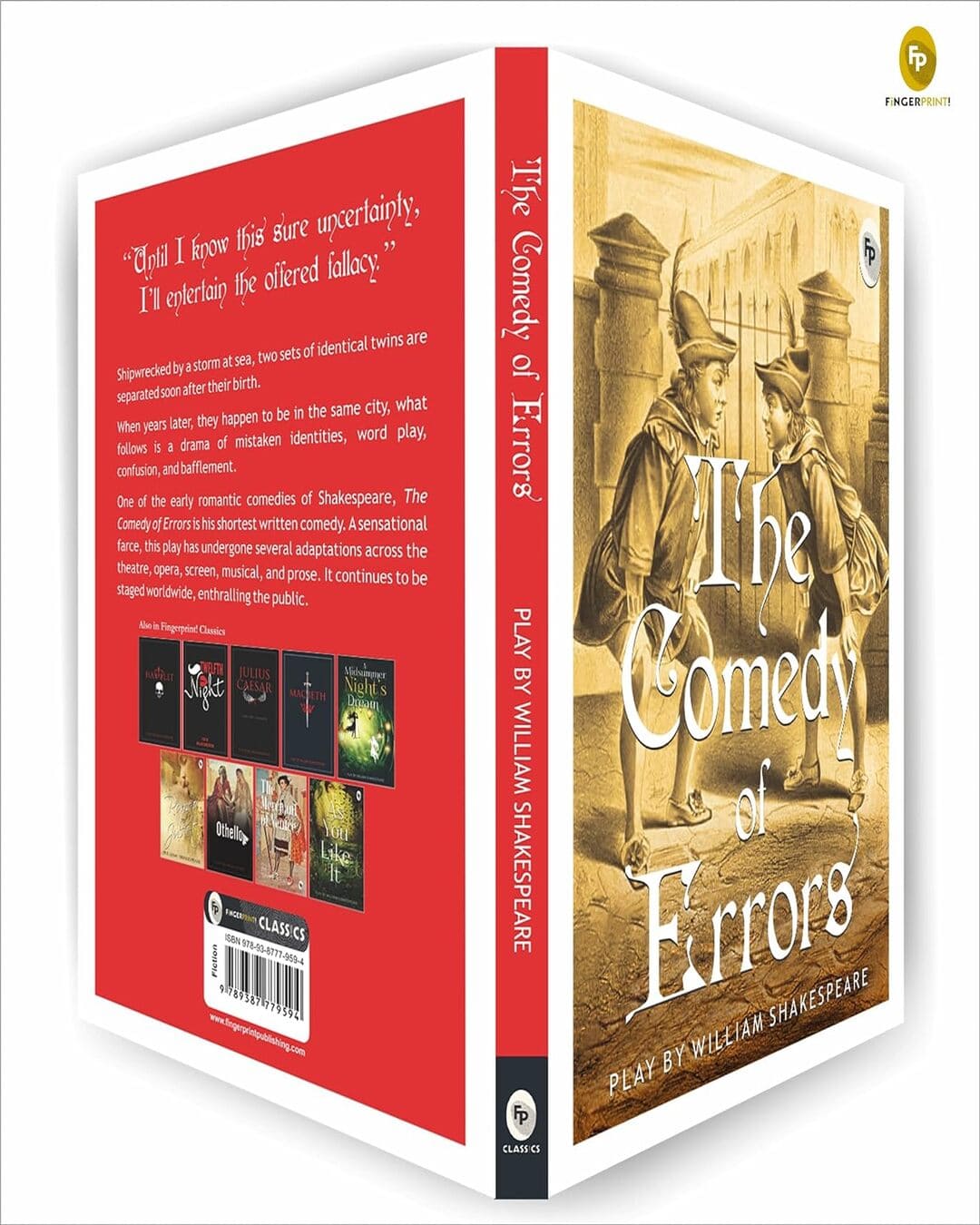 The Comedy of Errors - Classics by William Shakespeare [Paperback] - versoz.com