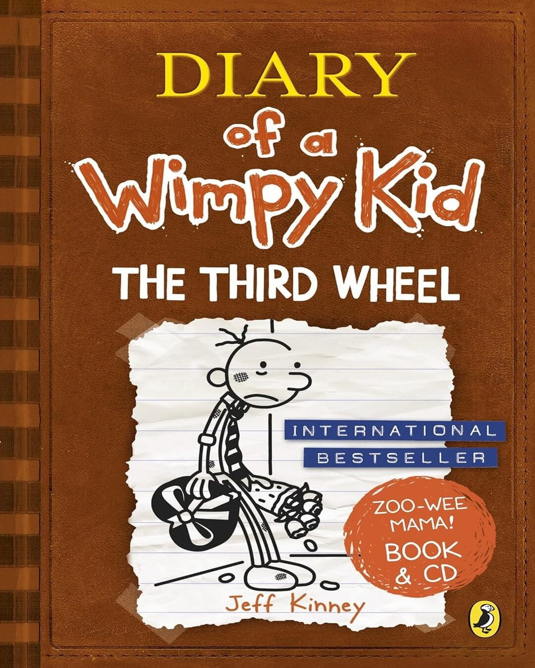 Diary of a Wimpy Kid : The Third Wheel by Jeff Kinney [Paperback with CD] - versoz.com