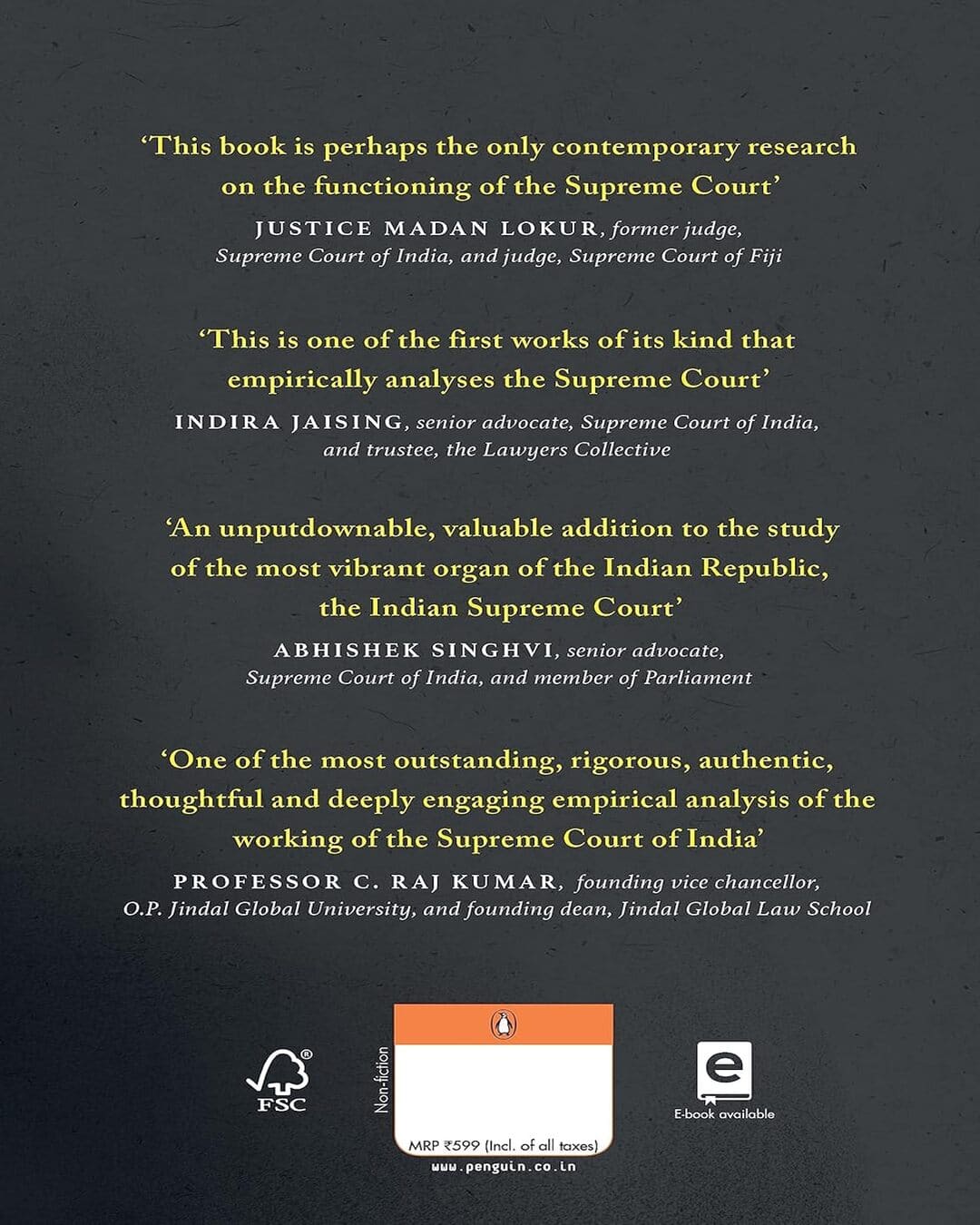 Court On Trial: A Data-Driven Account Of The Supreme Court Of India [Hardcover]