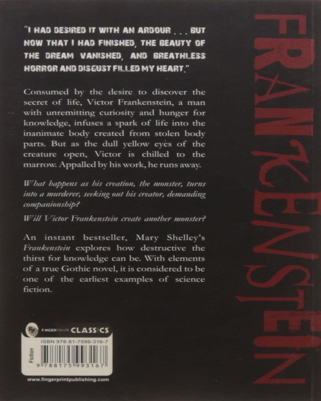Frankenstein by Mary Shelley [Paperback] - versoz.com