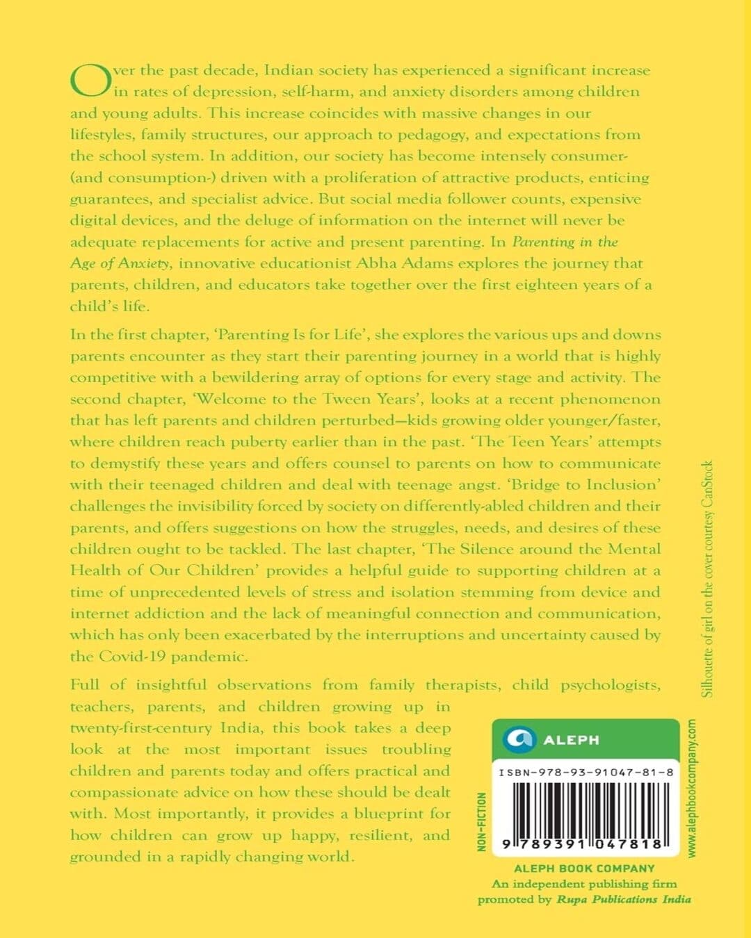 Parenting in the Age of Anxiety: Raising Children in India in the 21st Century by Abha Adams [Paperback] - versoz.com