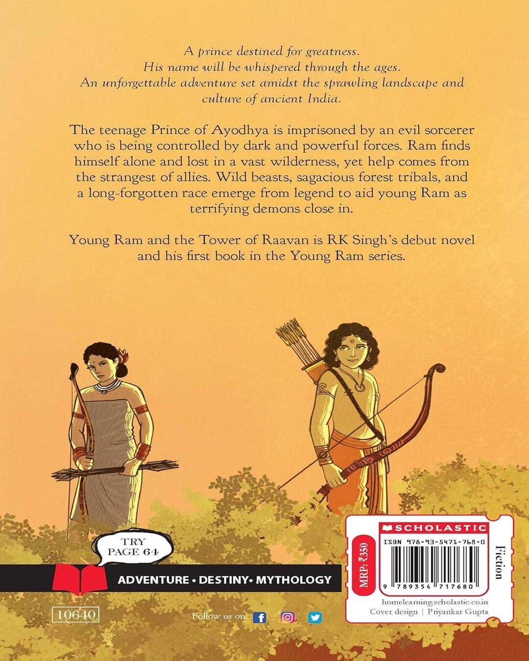 YOUNG RAM AND THE TOWER OF RAAVAN [Paperback] - versoz.com
