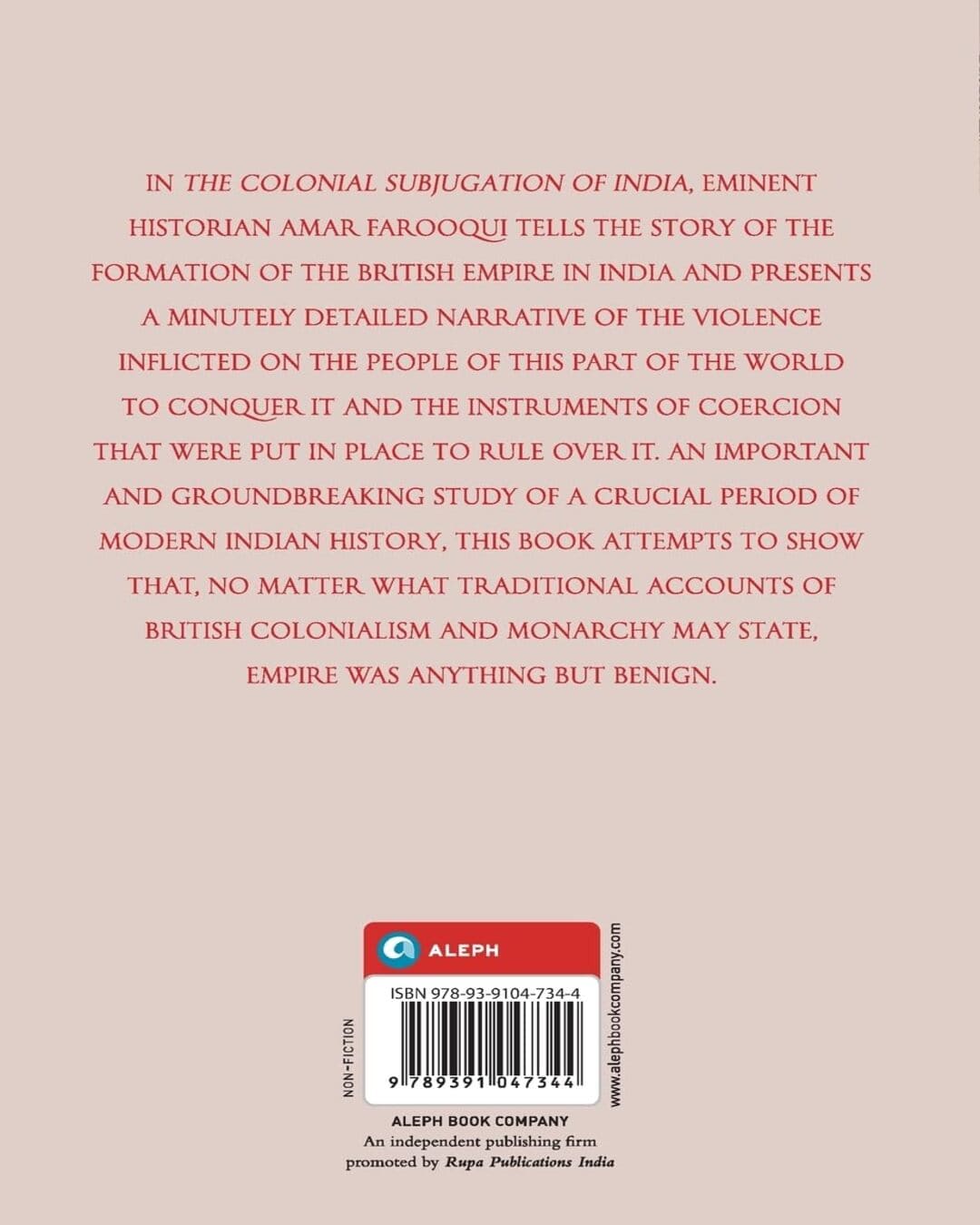 The Colonial Subjugation of India by by Amar Farooqui [Hardcover] - versoz.com