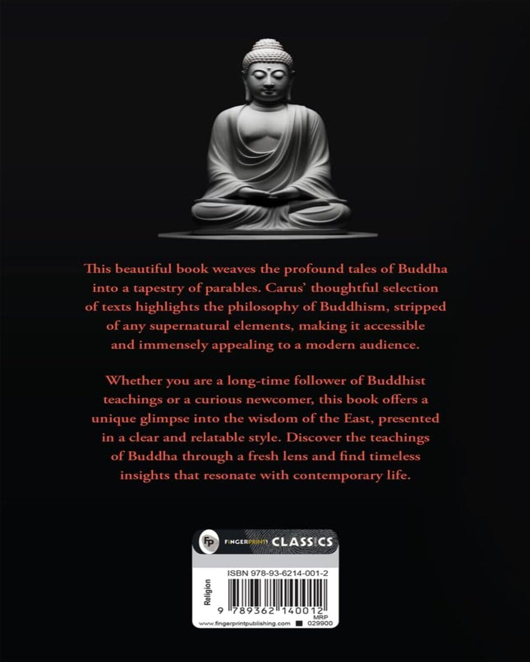 The Gospel of Buddha by Paul Carus [Paperback]