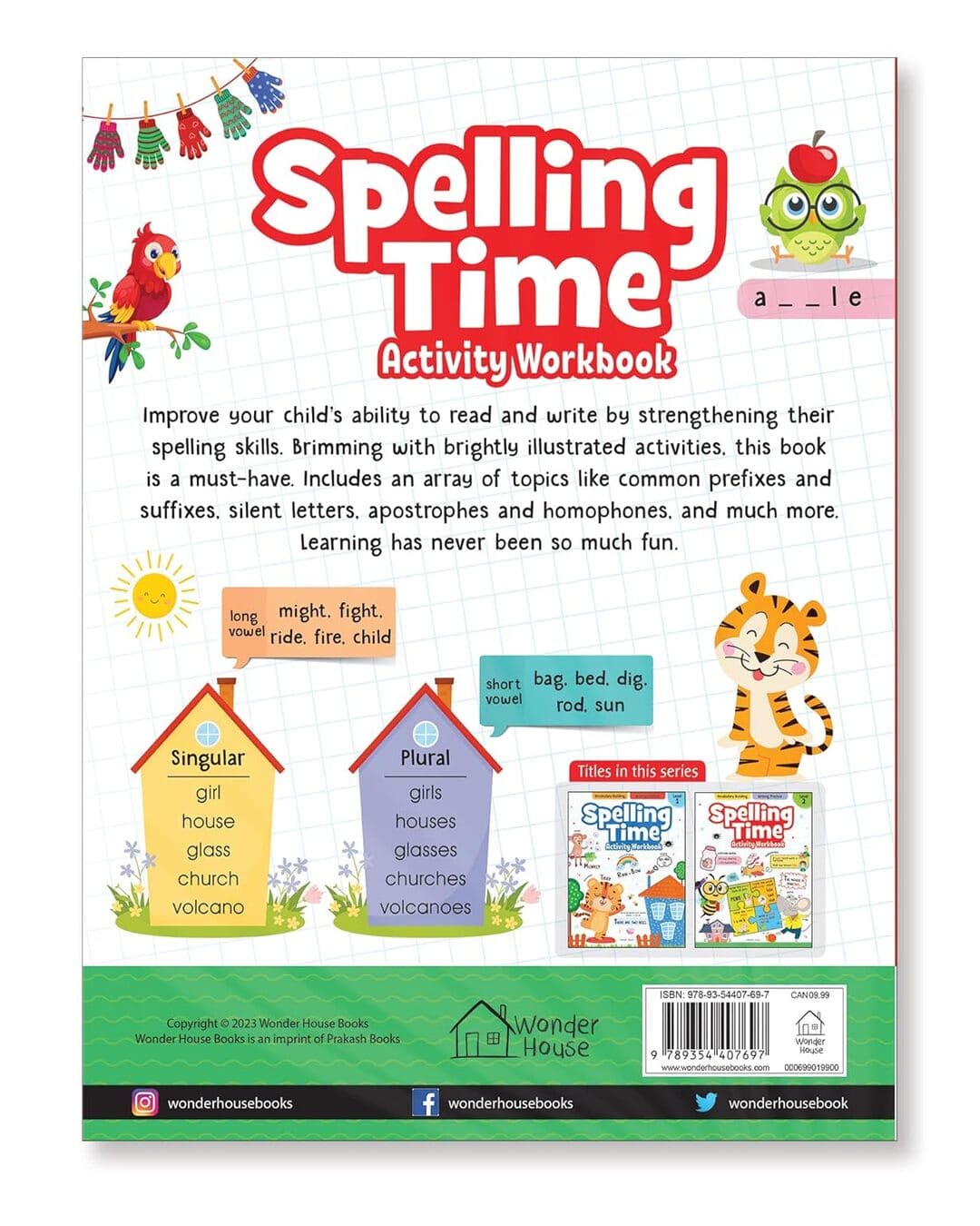 Spelling Time Activity Workbook Book 2 by Wonder House Books [Paperback]