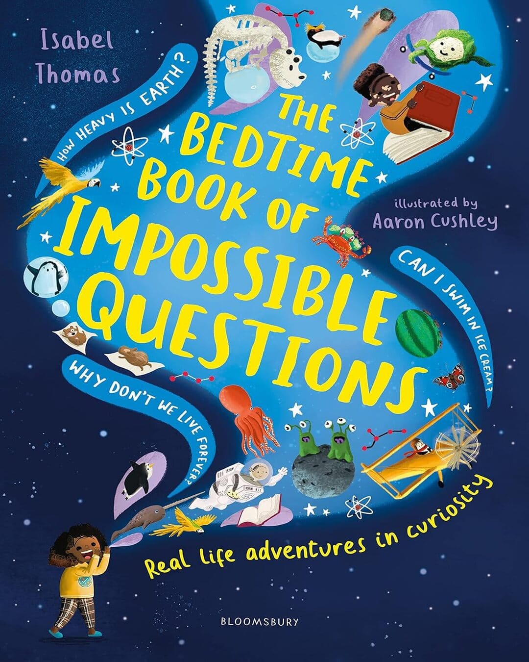 The Bedtime Book Of Impossible Questions by Isabel Thomas , Aaron Cushley (Illustrator) [Hardcover] - versoz.com
