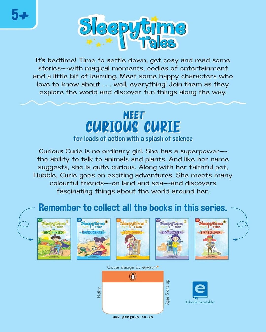 Sleepytime Tales With Curious Curie: Bedtime Stories With Oodles Of Fun by Sonia Mehta [Paperback] - versoz.com