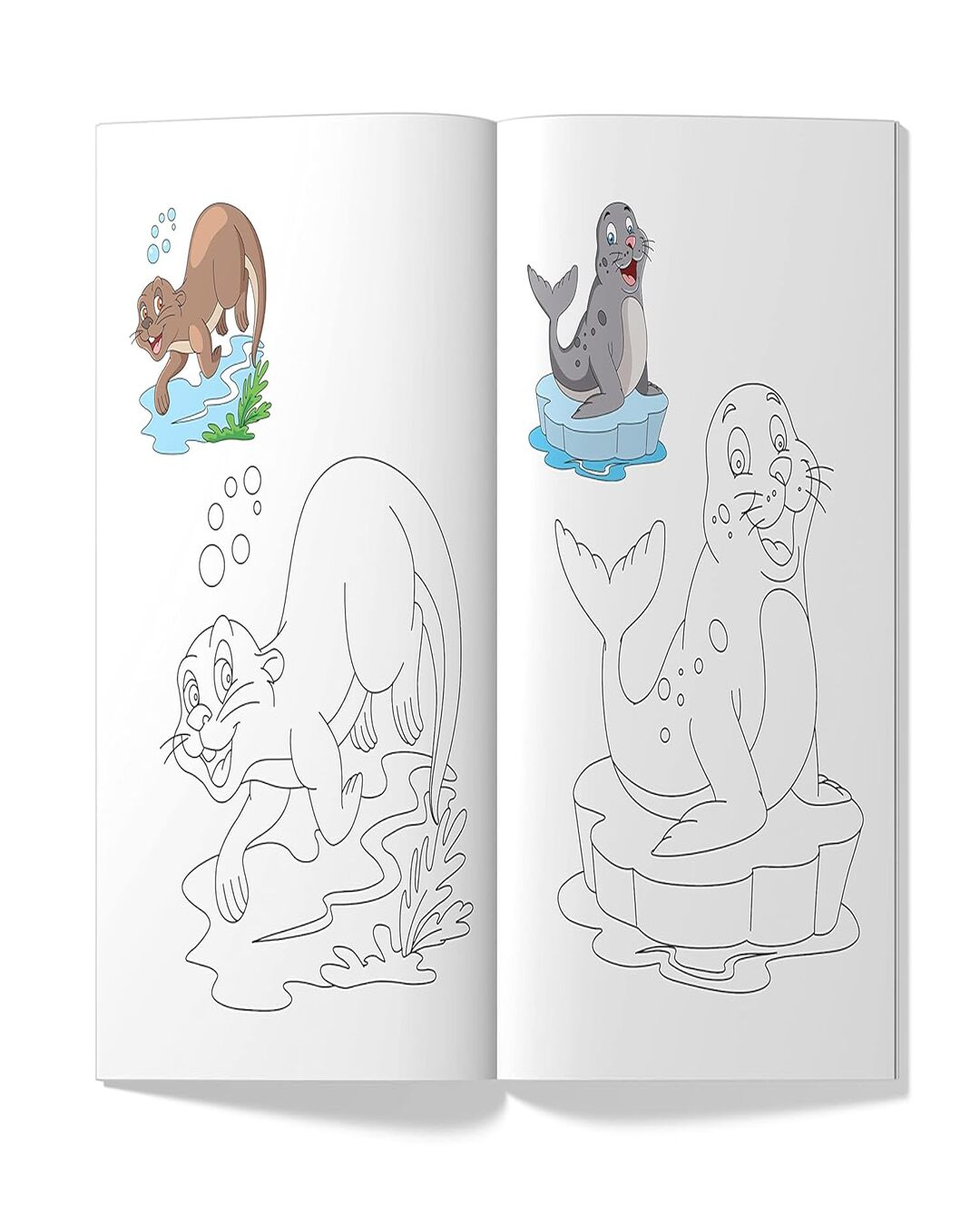 Little Artist Series Sea Animals: Copy Colour Books by Wonder House Books [Paperback]
