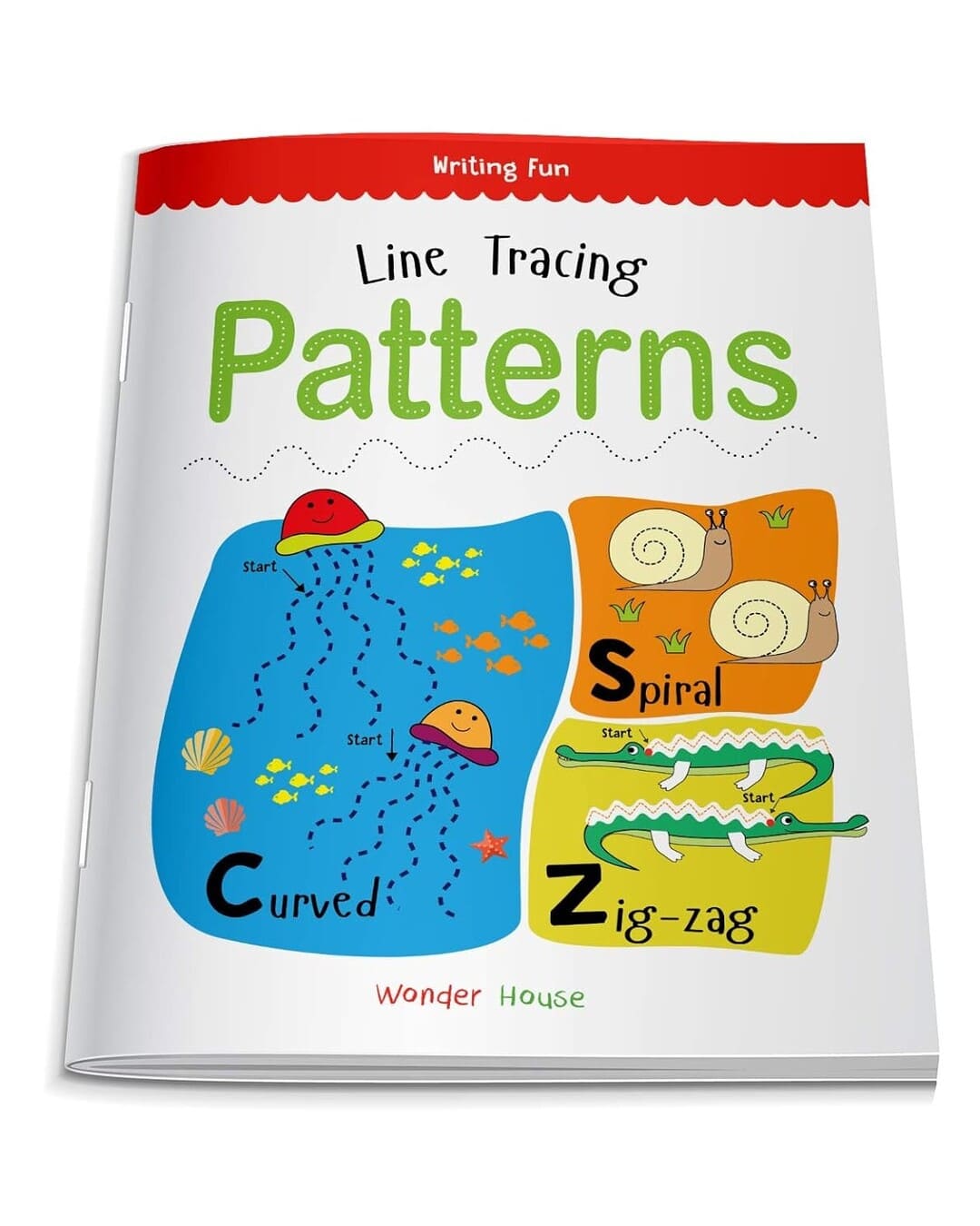 Line Tracing Patterns by Wonder House Books [Paperback]