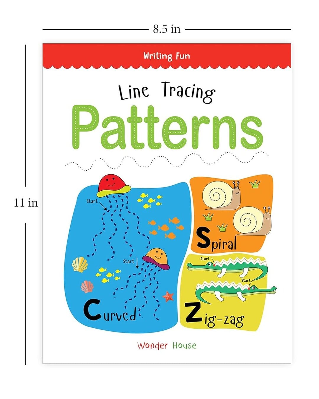 Line Tracing Patterns by Wonder House Books [Paperback]