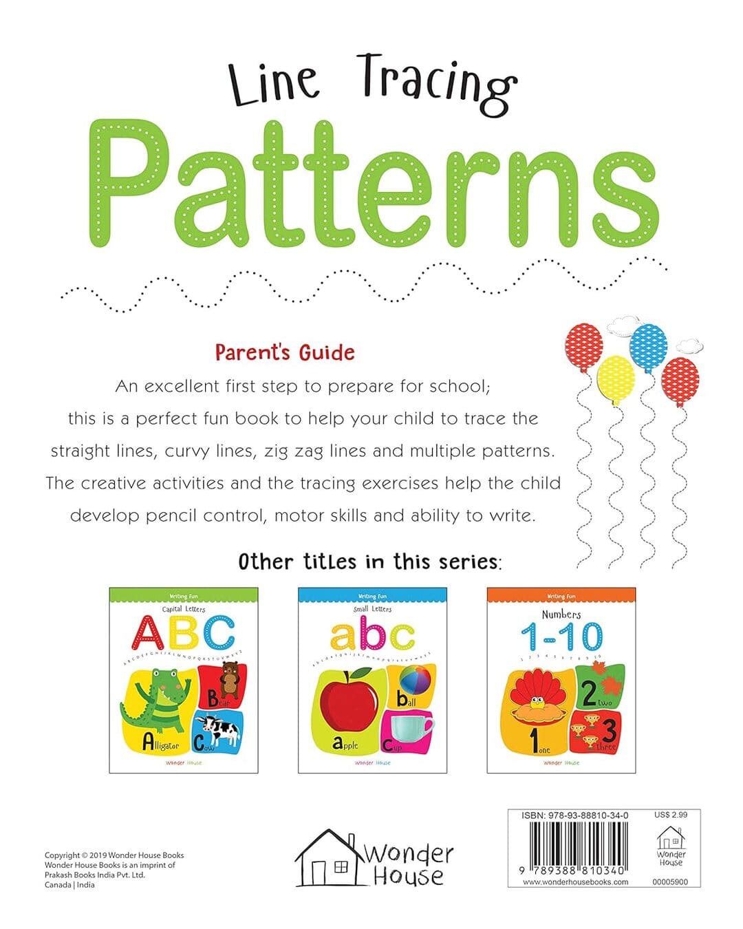 Line Tracing Patterns by Wonder House Books [Paperback]