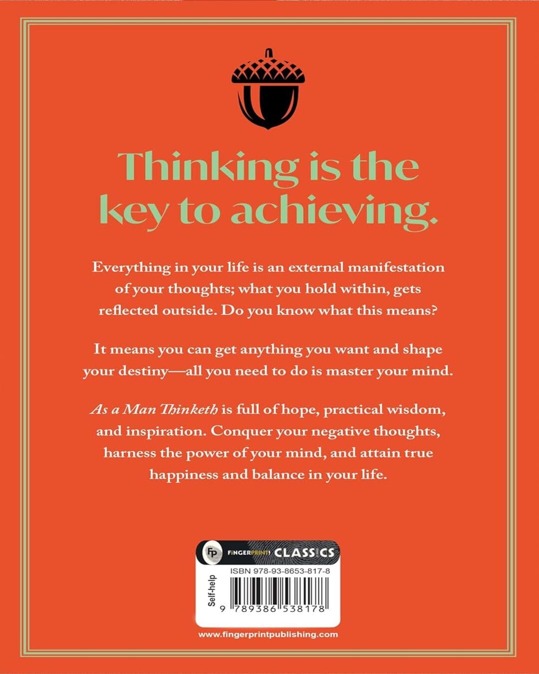 As a Man Thinketh by James Allen [Paperback] - versoz.com