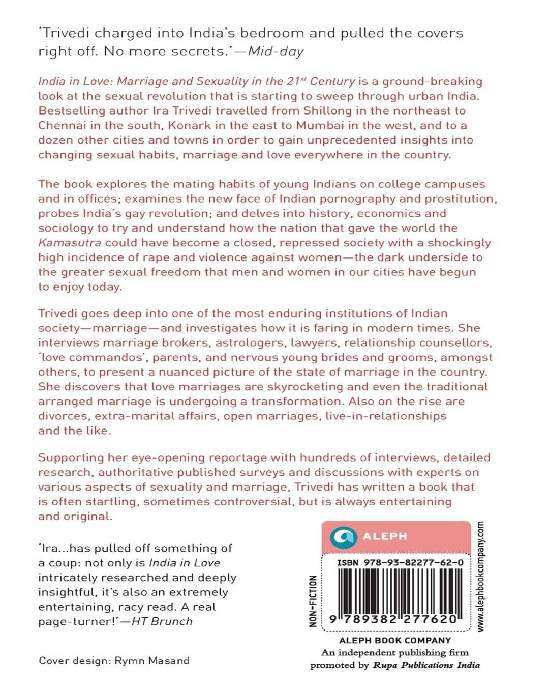 India in Love: Marriage and Sexuality in the 21st Century by Ira Trivedi [Hardcover] - versoz.com