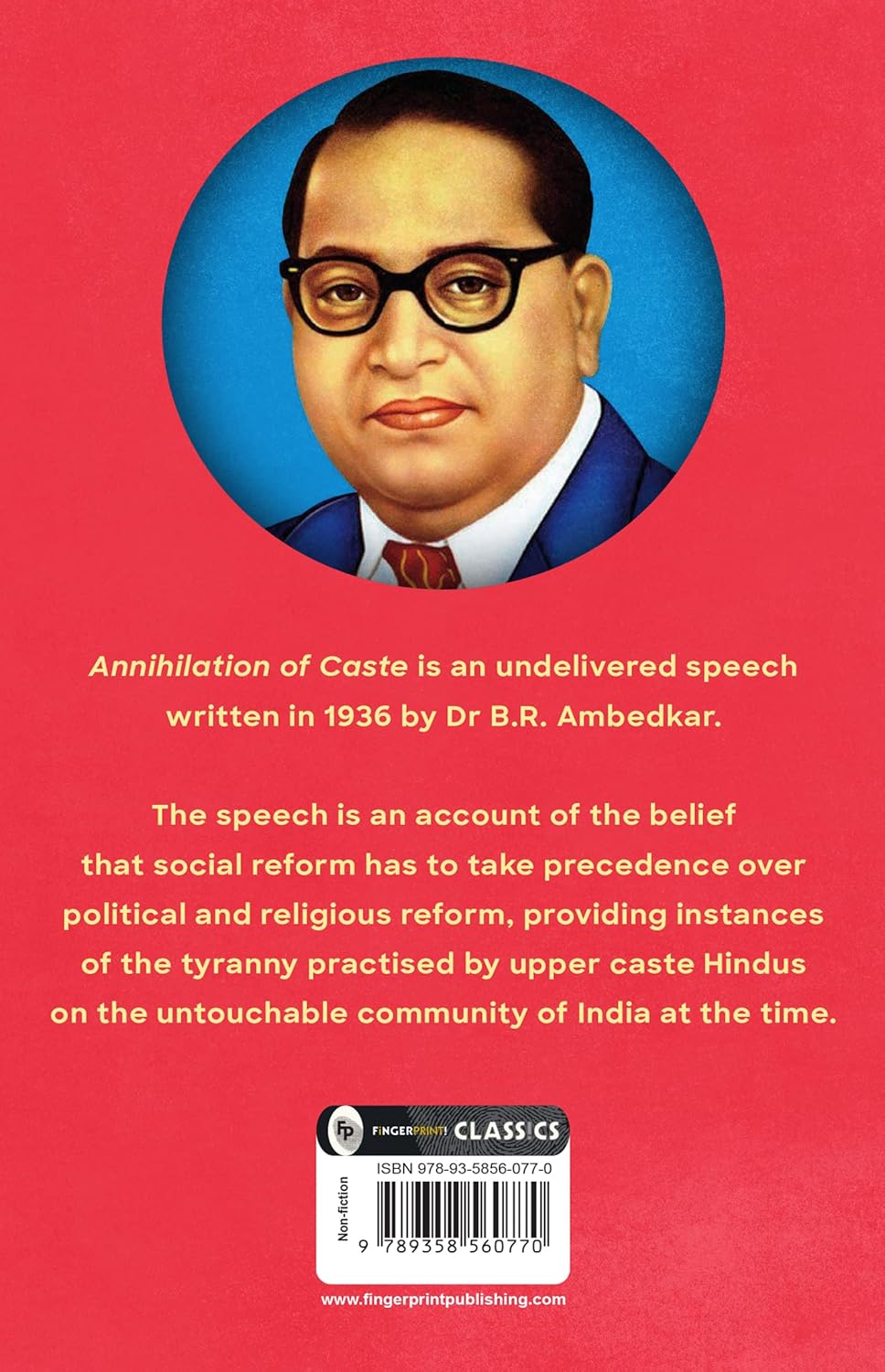 Annihilation of Caste by B.R. Ambedkar [Paperback] - versoz.com