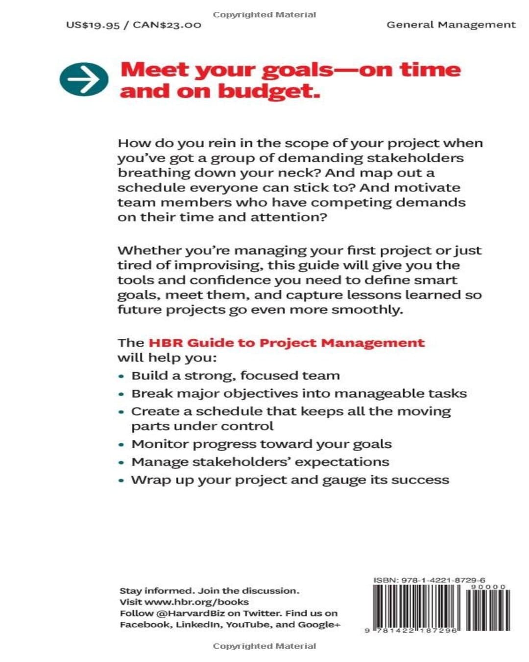 HBR Guide To Project Management [Paperback]
