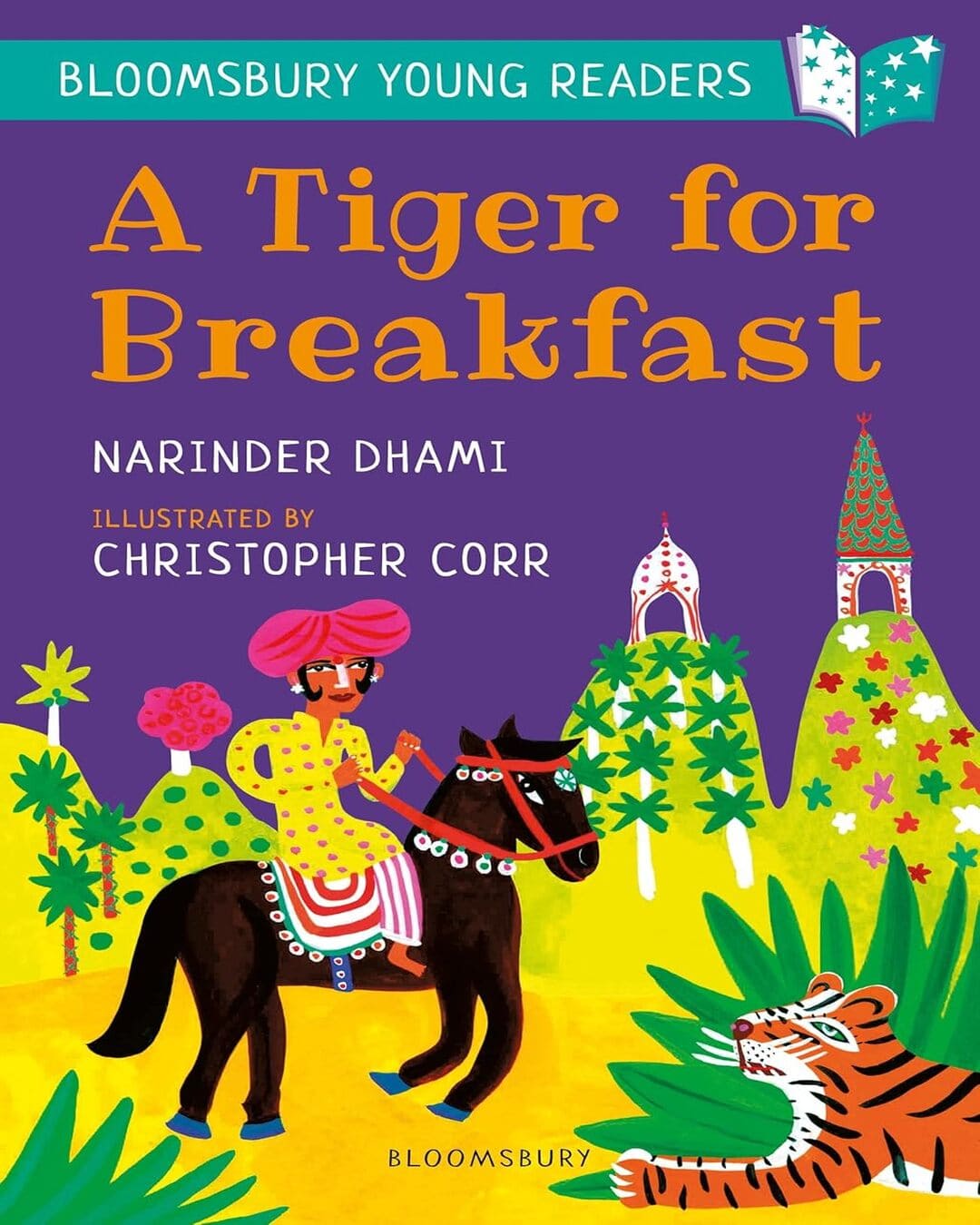 A Tiger For Breakfast: A Bloomsbury Young Reader by Narinder Dhami (Author), Christopher Corr (Illustrator) [Paperback] - versoz.com