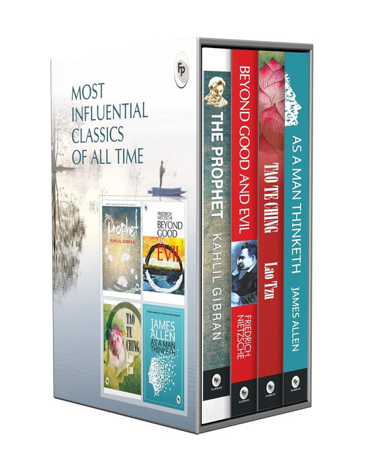 Most Influential Classic of All Time (Set of 4 Books) by Lao Tzu, Friedrich Nietzsche, James Allen, Kahlil Gibran [Paperback] - versoz.com