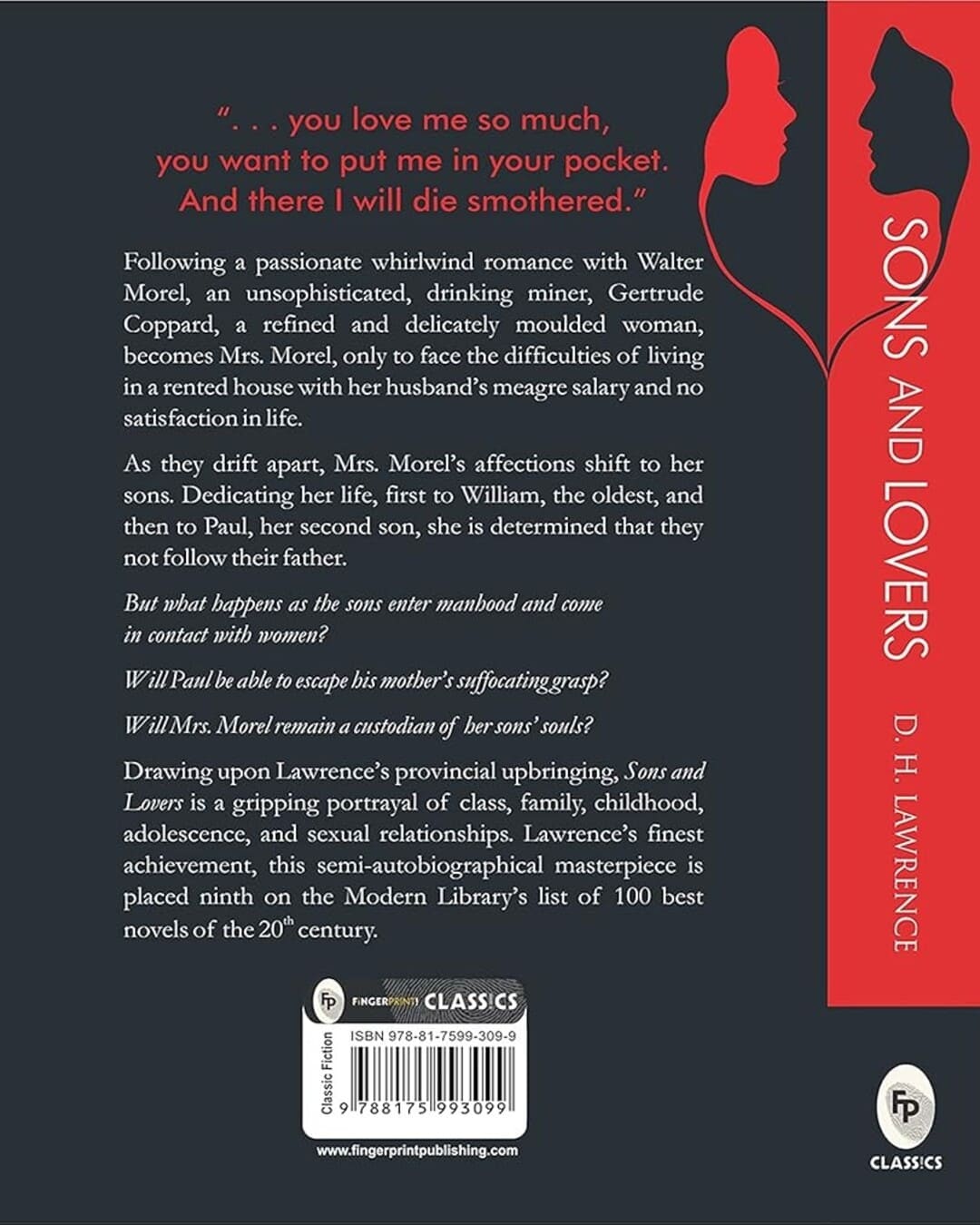 Sons and Lovers by D. H. Lawrence [Paperback] - versoz.com