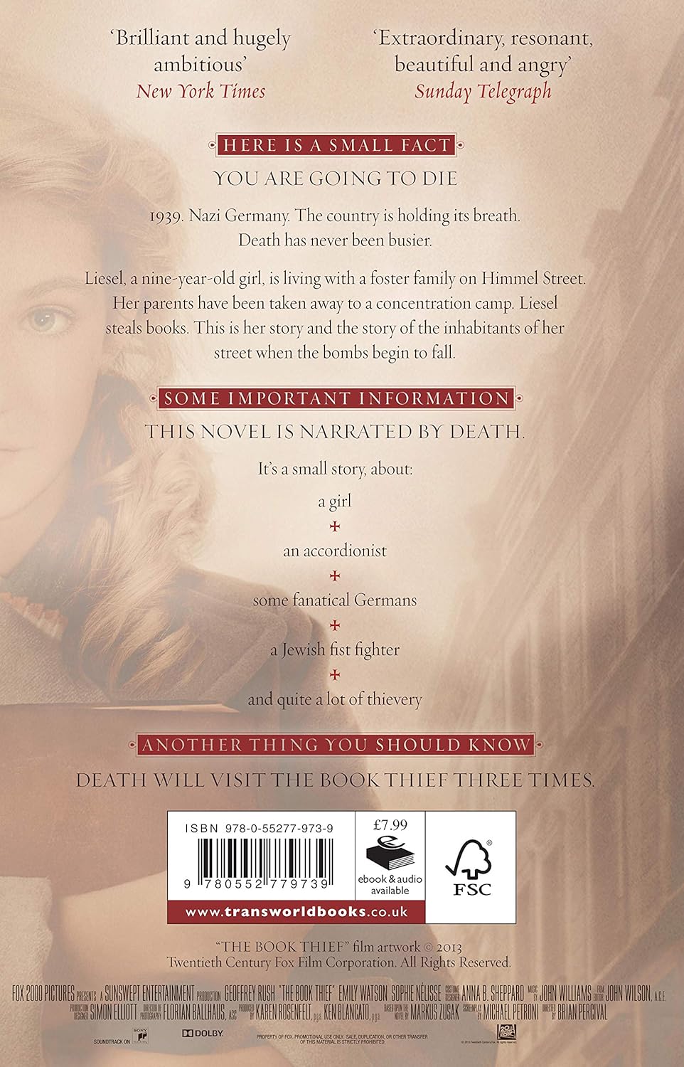 The Book Thief by Markus Zusak [Paperback] - versoz.com