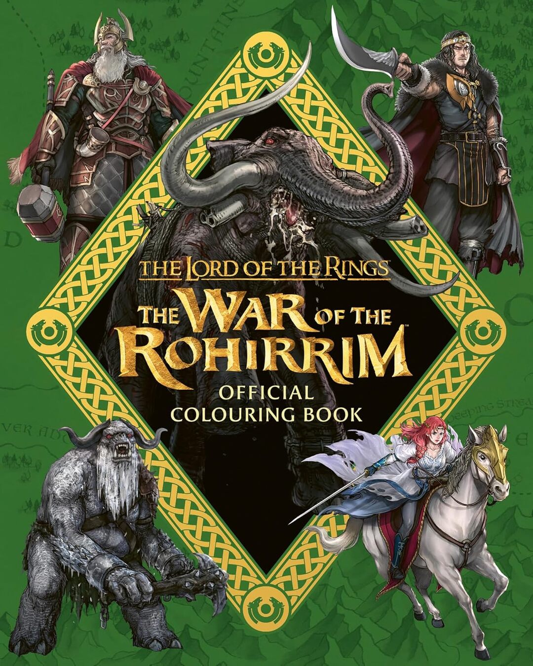 THE LORD OF THE RINGS: THE WAR OF THE ROHIRRIM OFFICIAL COLOURING BOOK by Warner Bros [Paperback] - versoz.com