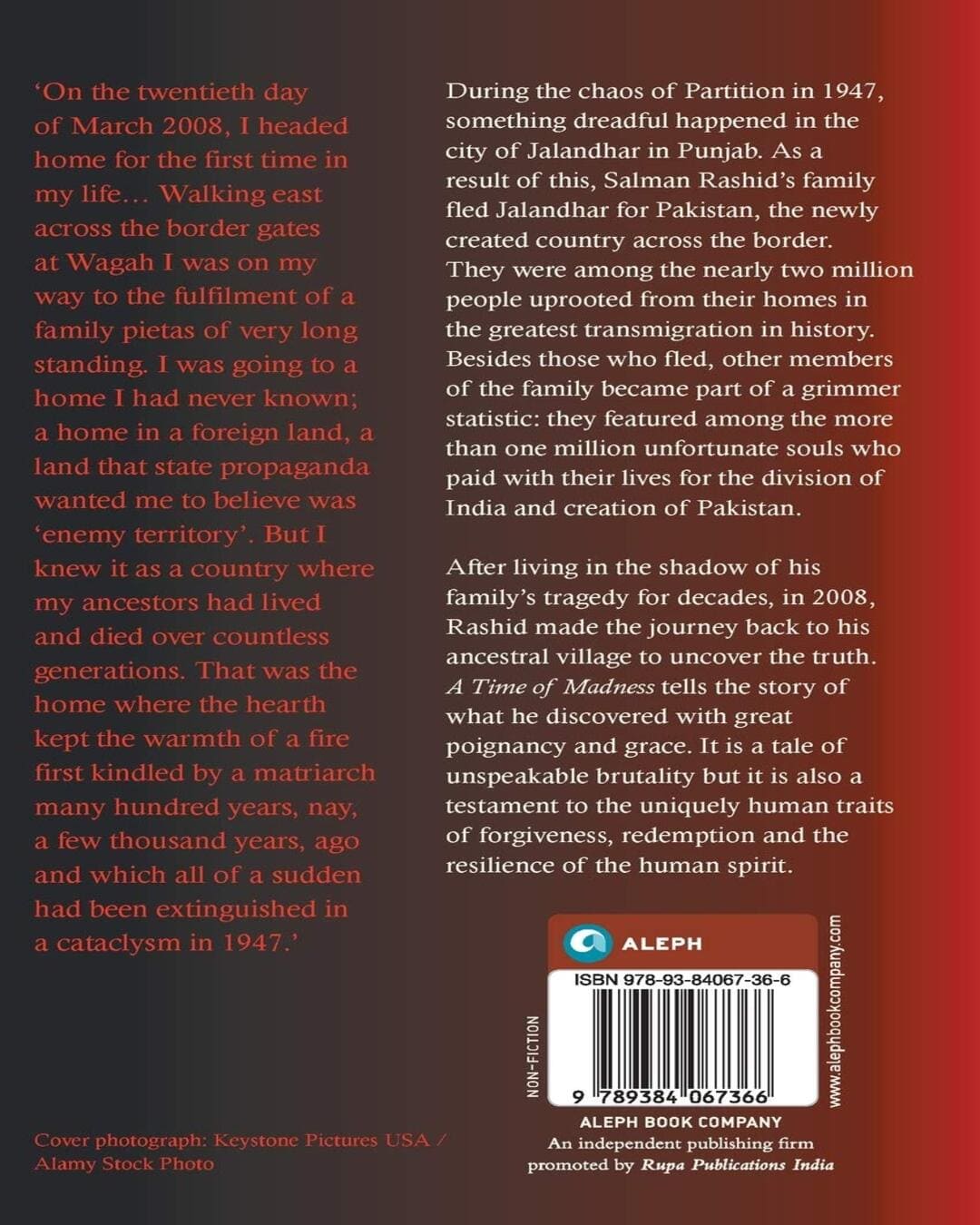 A Time of Madness: A Memoir of Partition by Salman Rashid [Paperback] - versoz.com