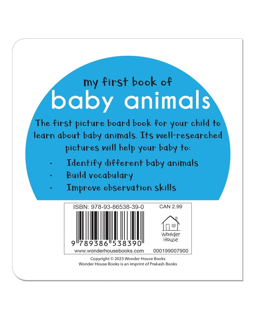 My First Book of Baby Animals: First Board Book by Wonder House Books [Board Book]