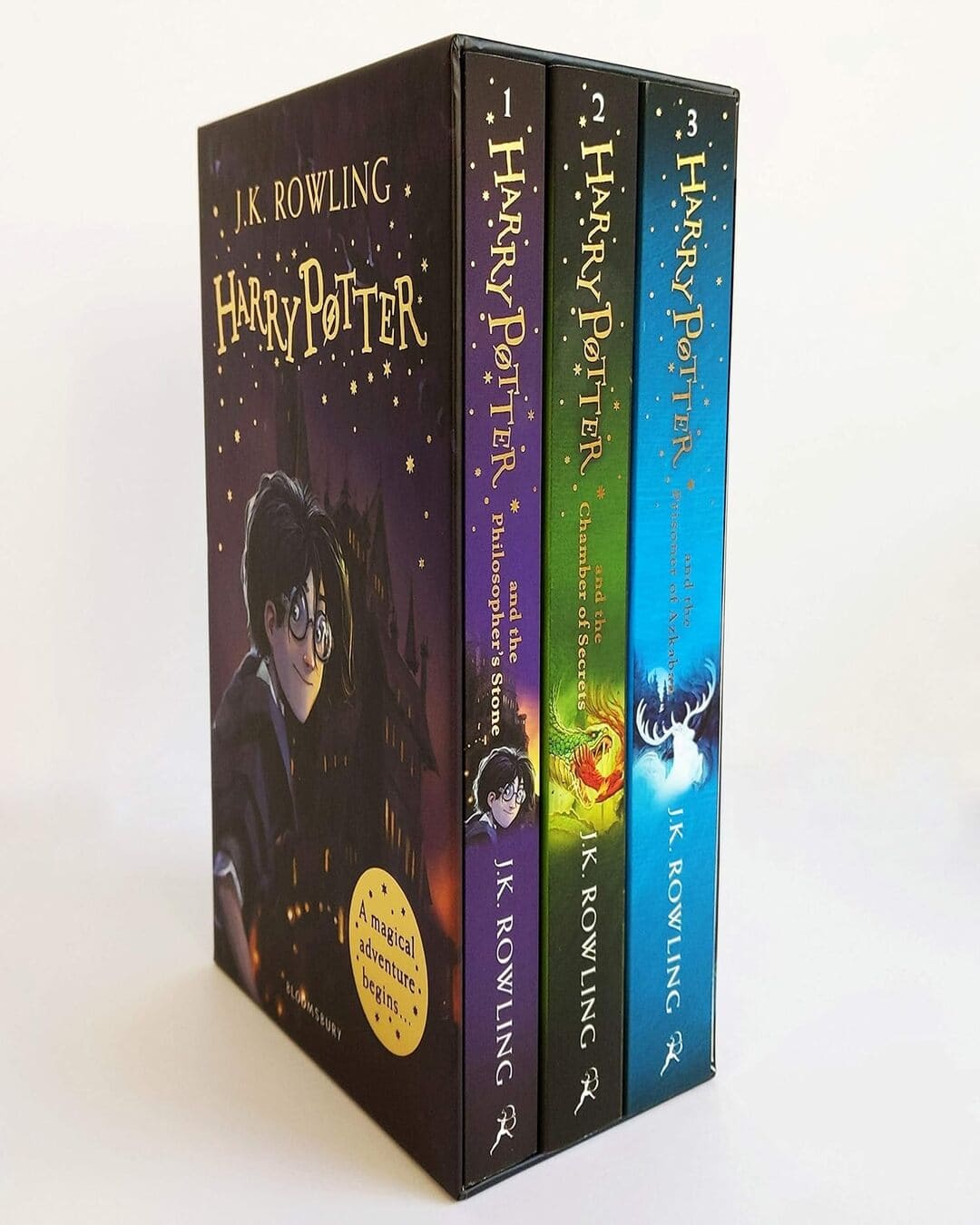 Harry Potter 1-3 Box Set: A Magical Adventure Begins by J K Rowling [Paperback]