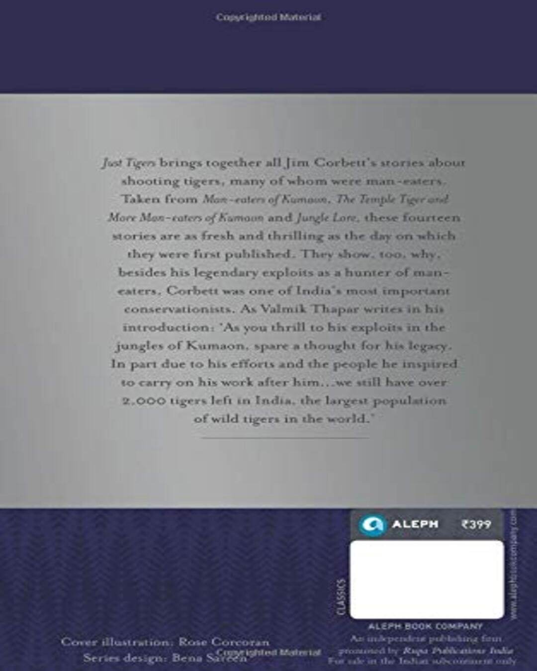 Just Tigers by Jim Corbett [Paperback] - versoz.com
