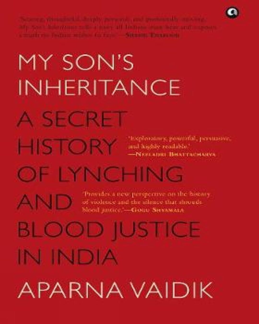 My Son’s Inheritance A Secret History of Lynching and Blood Justice in India by Aparna Vaidik[Hardcover] - versoz.com