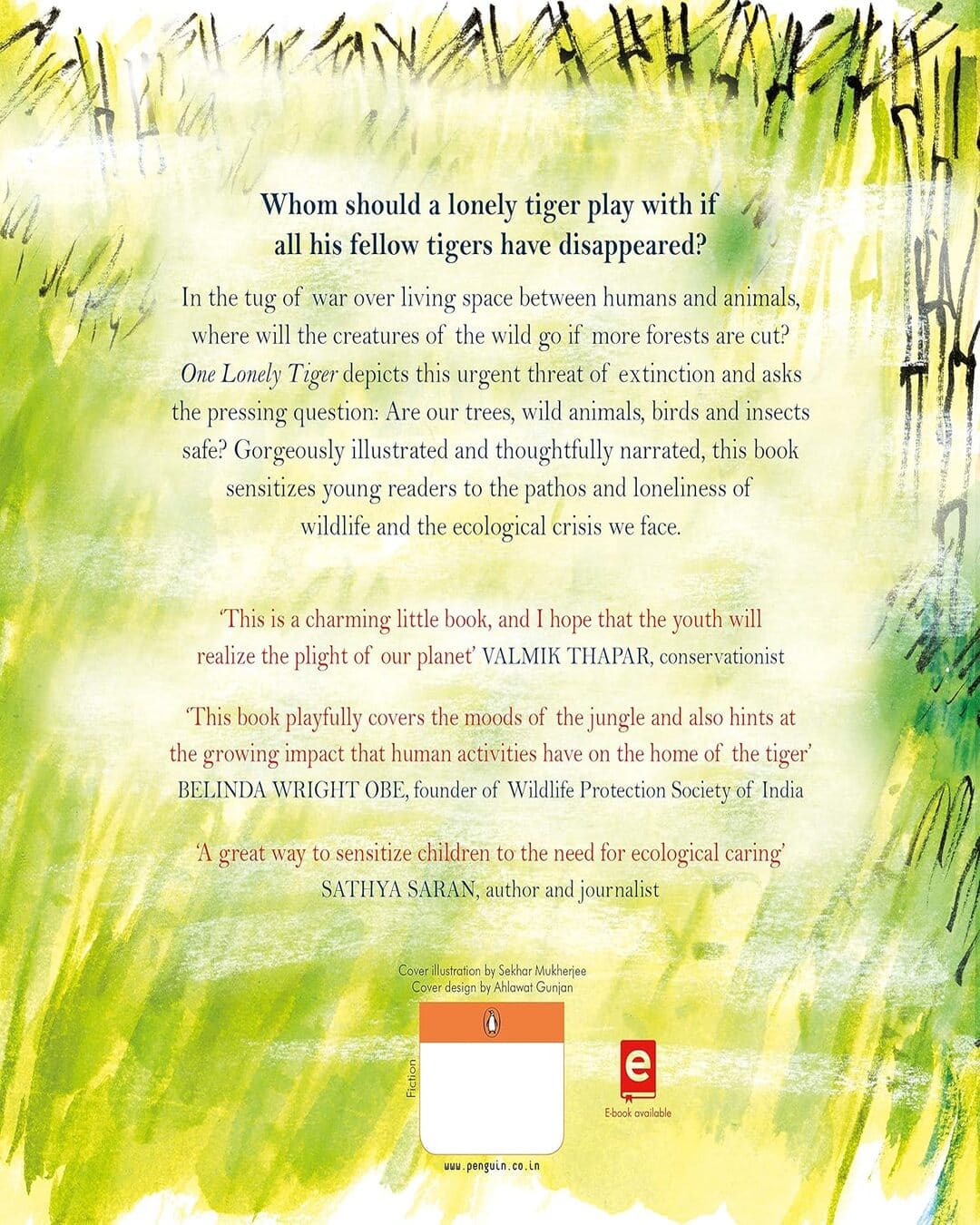 One Lonely Tiger by Benita Sen [Paperback]