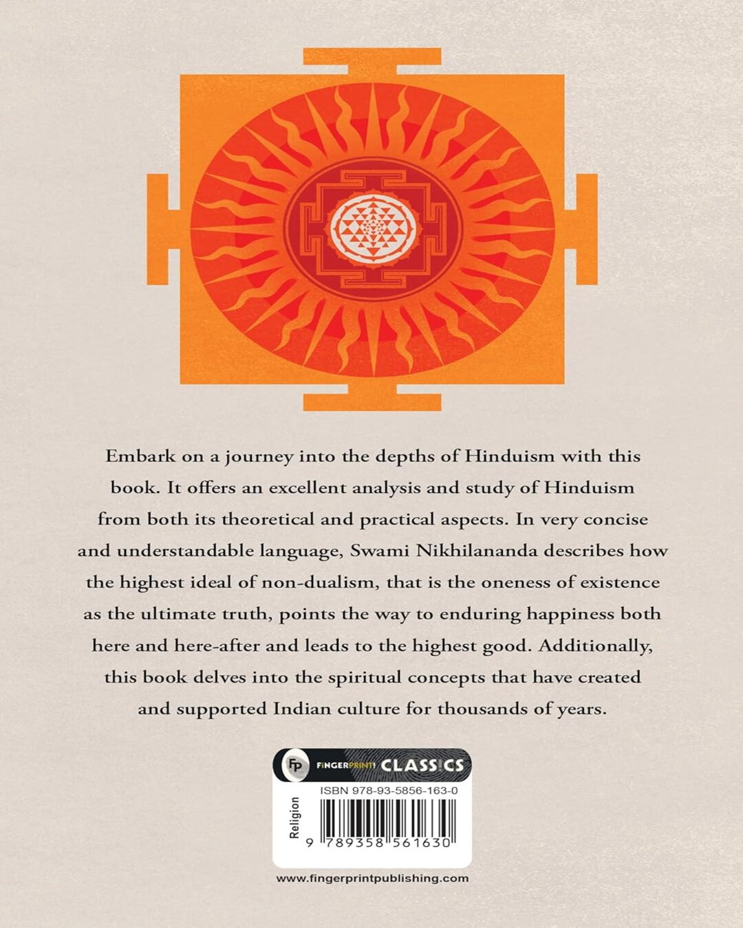 Hinduism: Its Meaning for Liberation of Spirit by Swami Nikhilananda [Paperback]