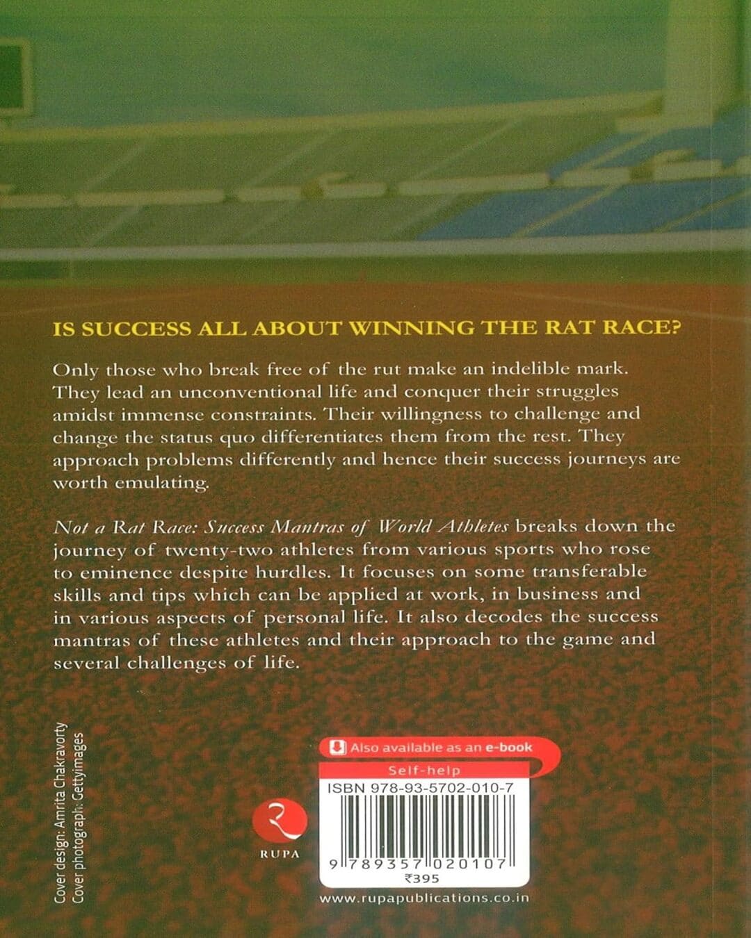 NOT A RAT RACE: Success Mantras of World Athletes by Arpita Sen, Abhirup Bhattacharya [Paperback] - versoz.com