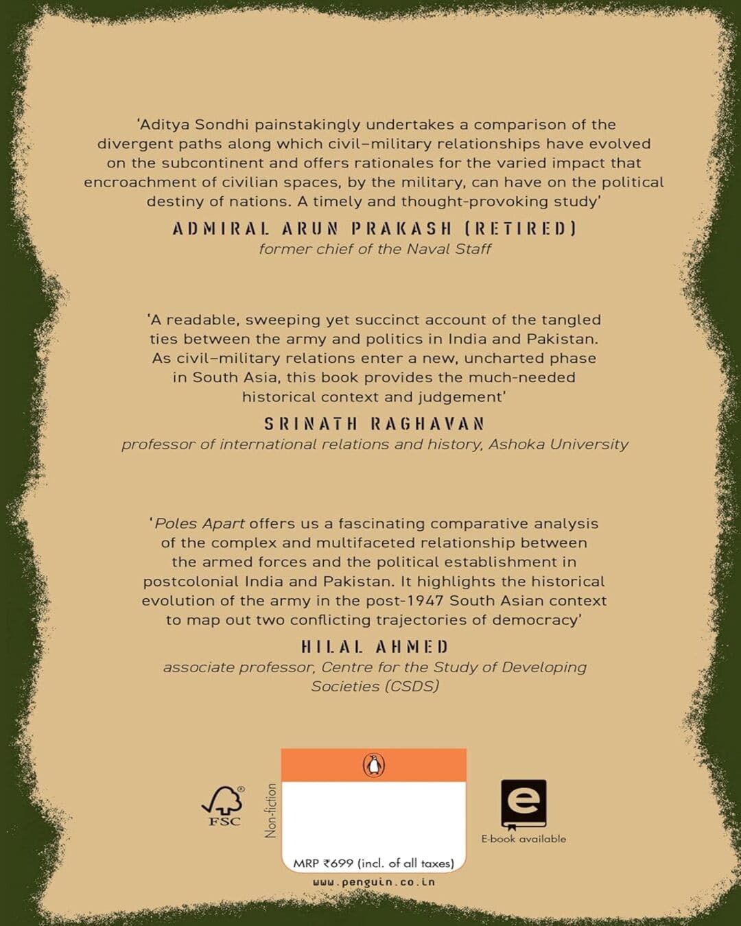 Poles Apart: The Military And Democracy In India And Pakistan [Hardcover] - versoz.com