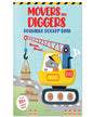 Movers and Diggers Reusable Sticker Book For Children by Wonder House Books [Paperback]