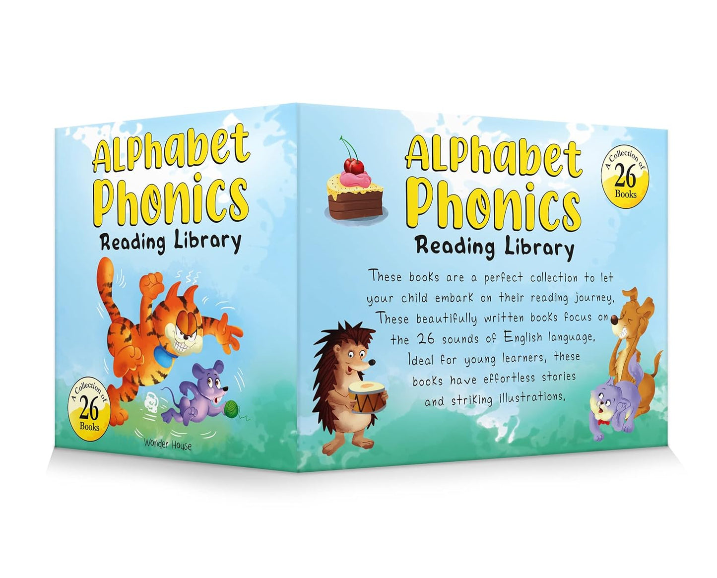 Alphabet Phonics - Reading Library For Children (Boxset of 26 books) [Board Book]